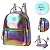 Mochila Escolar Juvenil Up4You By Barbie Holográfica Bronze - Imagem 1