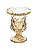 Vaso Vidro Diamond Âmbar Metalizado - 14,5X11,5cm - Imagem 1