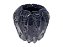 Vaso de Vidro Italy Cinza 12X10,5cm - Imagem 1