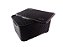 Cesto Organizador Rattan Pequeno com Tampa Preto - Imagem 2