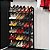 Sapateira Metaltru Expansível 6 Andares para 18 Pares 55X92X19,5 cm Preta - Imagem 6
