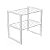 Rack para Objetos 24X25X18cm Prata - Imagem 2
