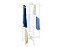 Varal Vertical com Rodas 56X120X57,5cm Branco - Imagem 2