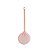 Escumadeira de Nylon Rosa com Cabo Inox Rose 34cm - Imagem 2