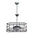 Cesto Metal Flowerpot Borboleta 15X11X40cm - Imagem 1