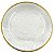 Sousplat em Vidro Texturizado com Filete Dourado 31cm - Imagem 1