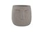 Cachepot Cimento Face Cinza 12,5cm - Imagem 1