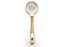 Escumadeira Culinária Silicone Cabo Bambu 32,5cm Branco - Imagem 2