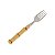 Conjunto 6 Garfos Mesa Aço Inox Cabo Plástico Bambu Natural - Imagem 6