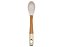Colher Culinária Silicone Cabo Bambu 32cm Branco - Imagem 2