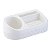 Porta Detergente em Plástico Rattan com Base Branco - Imagem 1