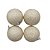 BOLA NATALINA 8CM CRAQUELADA OFF WHITE C/4un - Imagem 3