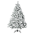 ÁRVORE DE NATAL IMPERIAL 2,1M BRANCO/NEVE 1260GA PE FERRO - Imagem 1