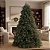 ARVORE DE NATAL C/LED EMBUTIDO 2,4MTS 3640GA C/1100LEDS PE FERRO - Imagem 2