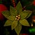 FLOR NATALINA POINSETIA VELUDO VERDE 20CM - Imagem 2