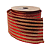 FITA ARAMADA 63MMX9,14M TECIDO DOURADO LISTRA VERMELHO - Imagem 3