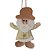 ENFEITE NATALINO PAPAI NOEL LUXO NUDE/BEGE P/ PENDURAR 17CM - Imagem 4