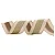 FITA ARAMADA LINHO C/COSTURA BEGE DOURADO 6,3CMX9,14M - Imagem 4