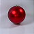 BOLA NATALINA 20CM FOSCO VERMELHO UNIDADE - Imagem 3