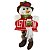 Enfeite Natalino Boneco de Neve com Placa Vermelho/Verde 21cm - Imagem 1