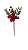GALHO NATALINO AZEVINHO C/ FLOR 30CM VERMELHO - Imagem 2