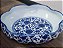 CACHEPOT CERAMICA AZUL E BRANCO CURVE 23CM TAM G - Imagem 2