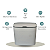 LIXEIRA INTELIGENTE SENSOR AUTOMATICO USB 14L - Imagem 4