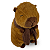 CAPIVARA PELÚCIA COM CACHECOL MARROM 24CM - Imagem 1