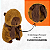CAPIVARA PELÚCIA COM CACHECOL MARROM 24CM - Imagem 3