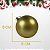 BOLA NATALINA 8CM FOSCO DOURADO COM 6 UNIDADE - Imagem 6