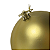 BOLA NATALINA 8CM FOSCO DOURADO COM 6 UNIDADE - Imagem 5