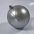 BOLA NATALINA 8CM FOSCO PRATA COM 6 UN - Imagem 6