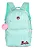 MOCHILA ESCOLAR JUVENIL BARBIE AZUL TURQUESA - Imagem 1