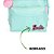MOCHILA ESCOLAR JUVENIL BARBIE AZUL TURQUESA - Imagem 4
