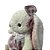 COELHO PELUCIA BRANCO FEMEA C/VESTIDO E LACO XADREZ 60CM - Imagem 3