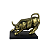 ESTATUETA TOURO DOURADO WALL STREET EM RESINA 9CM - Imagem 1