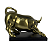 ESTATUETA TOURO DOURADO WALL STREET EM RESINA 14CM - Imagem 4