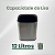 LIXEIRA INOX PRATA MODERNA P/ ESCRITÓRIO 12 LITROS C/ 32CM - Imagem 4