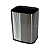 LIXEIRA INOX PRATA MODERNA P/ ESCRITÓRIO 12 LITROS C/ 32CM - Imagem 1