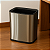 LIXEIRA INOX PRATA MODERNA P/ ESCRITÓRIO 12 LITROS C/ 32CM - Imagem 5