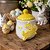 POTE CERAMICA C/TAMPA COELHO 9.5X9X12CM AMARELO - Imagem 2