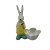 ENFEITE PASCOA COELHO C/ CESTINHA CERAMICA 11,5CM SORTIDO - Imagem 3