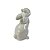 ENFEITE PASCOA COELHO CERAMICA BRANCO 11X20CM - Imagem 2