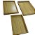 KIT C/3 BANDEJAS QUADRADA BAMBU 30/35/40 - Imagem 5