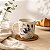 CANECA CERAMICA ESTAMPA SORTIDA LAVANDA C/ COLHER NA CAIXA 340ML - Imagem 2