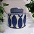 Potiche Decorativa em Cerâmica Porutugesa Peixes Azul 18x19 cm - Imagem 2