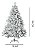 Árvore Natal Imperial Nevada 882 Galhos Pé Ferro 1,8m - Imagem 3