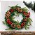 Guirlanda de Natal Decorada com Pinhas e Azevinho 40 cm - Imagem 2