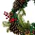 Guirlanda de Natal Decorada com Pinhas e Azevinho 40 cm - Imagem 3
