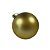 BOLA NATALINA 10CM FOSCO DOURADO C/6 UN - Imagem 3